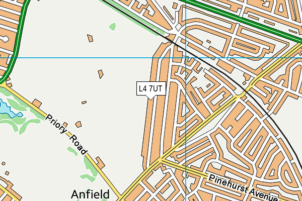 L4 7UT map - OS VectorMap District (Ordnance Survey)