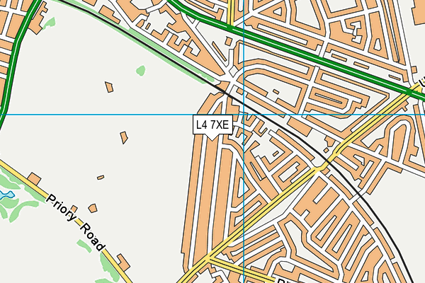 L4 7XE map - OS VectorMap District (Ordnance Survey)