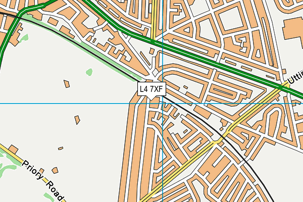 L4 7XF map - OS VectorMap District (Ordnance Survey)