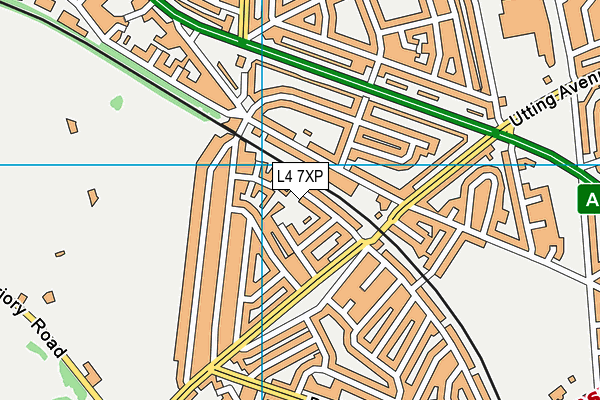 L4 7XP map - OS VectorMap District (Ordnance Survey)