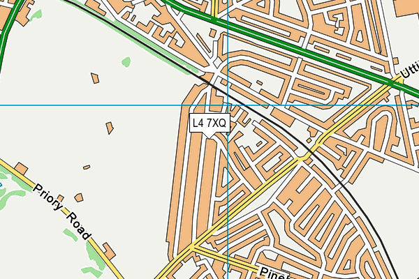 L4 7XQ map - OS VectorMap District (Ordnance Survey)