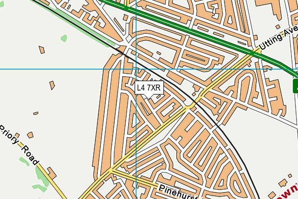 L4 7XR map - OS VectorMap District (Ordnance Survey)