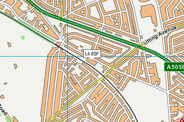 L4 8SF map - OS VectorMap District (Ordnance Survey)