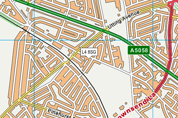L4 8SG map - OS VectorMap District (Ordnance Survey)