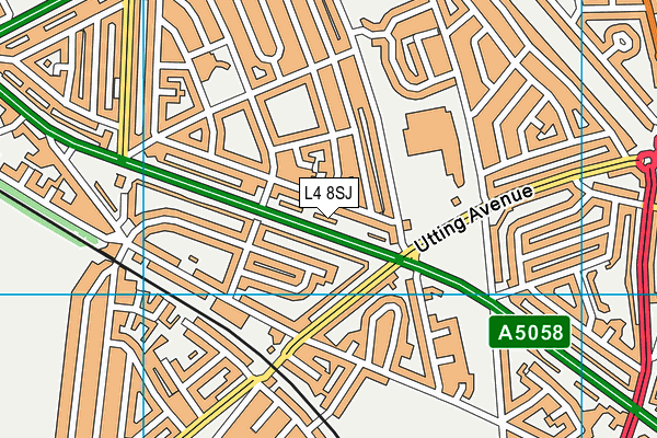 L4 8SJ map - OS VectorMap District (Ordnance Survey)