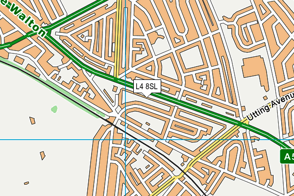 L4 8SL map - OS VectorMap District (Ordnance Survey)