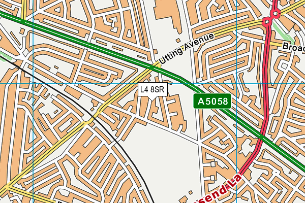L4 8SR map - OS VectorMap District (Ordnance Survey)