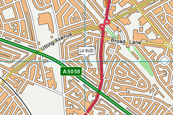 L4 8UD map - OS VectorMap District (Ordnance Survey)