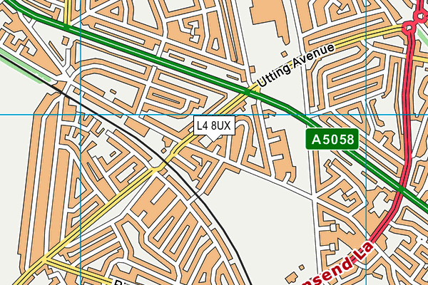 L4 8UX map - OS VectorMap District (Ordnance Survey)