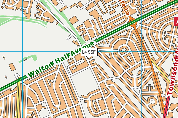L4 9SF map - OS VectorMap District (Ordnance Survey)