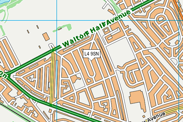 L4 9SN map - OS VectorMap District (Ordnance Survey)