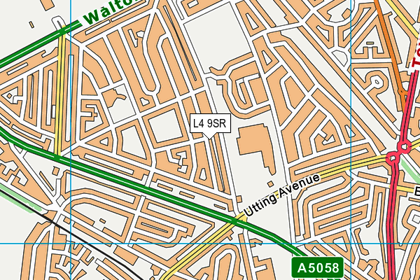 L4 9SR map - OS VectorMap District (Ordnance Survey)