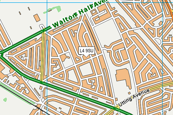 L4 9SU map - OS VectorMap District (Ordnance Survey)