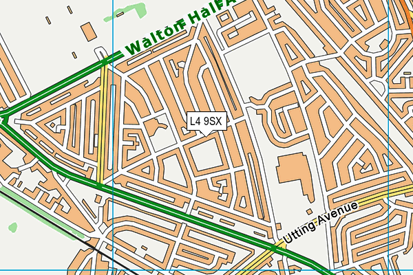 L4 9SX map - OS VectorMap District (Ordnance Survey)
