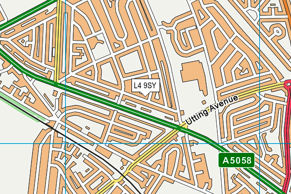 L4 9SY map - OS VectorMap District (Ordnance Survey)