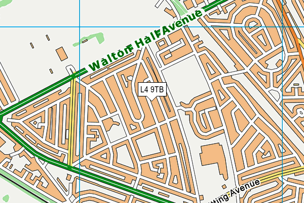 L4 9TB map - OS VectorMap District (Ordnance Survey)