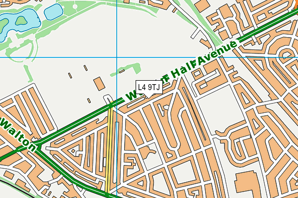 L4 9TJ map - OS VectorMap District (Ordnance Survey)