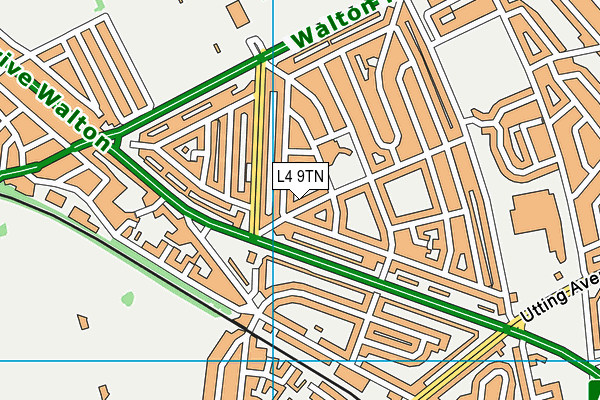 L4 9TN map - OS VectorMap District (Ordnance Survey)