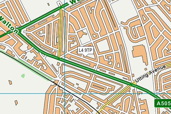 L4 9TP map - OS VectorMap District (Ordnance Survey)