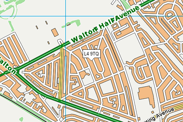 L4 9TQ map - OS VectorMap District (Ordnance Survey)