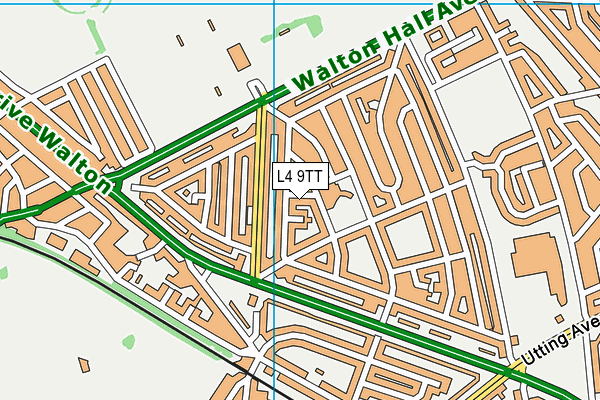 L4 9TT map - OS VectorMap District (Ordnance Survey)