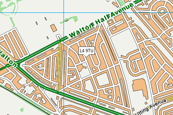 L4 9TU map - OS VectorMap District (Ordnance Survey)