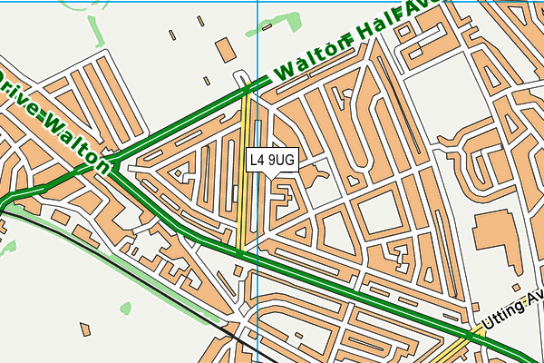 L4 9UG map - OS VectorMap District (Ordnance Survey)