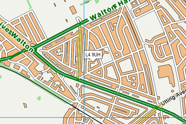 L4 9UH map - OS VectorMap District (Ordnance Survey)