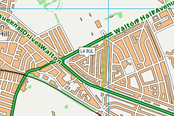 L4 9UL map - OS VectorMap District (Ordnance Survey)