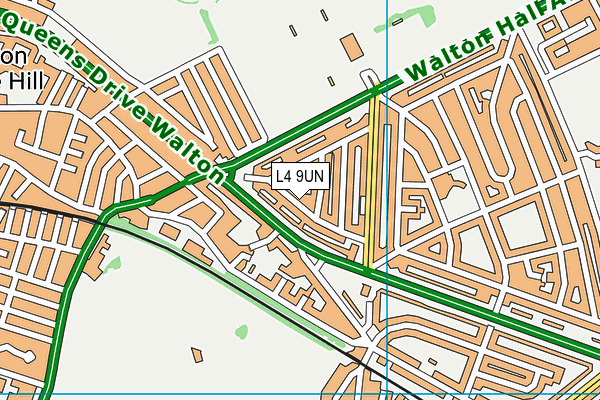 L4 9UN map - OS VectorMap District (Ordnance Survey)