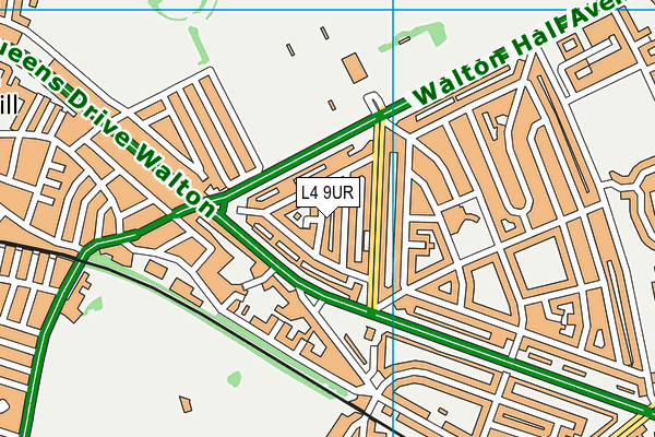 L4 9UR map - OS VectorMap District (Ordnance Survey)