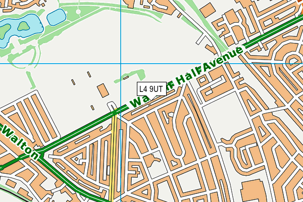 L4 9UT map - OS VectorMap District (Ordnance Survey)