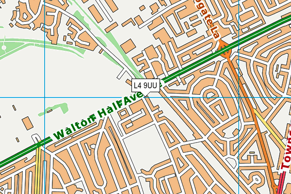 L4 9UU map - OS VectorMap District (Ordnance Survey)