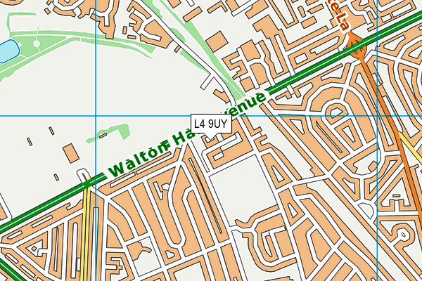 L4 9UY map - OS VectorMap District (Ordnance Survey)