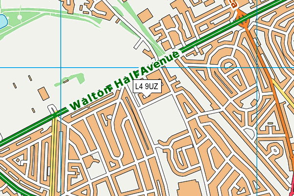 L4 9UZ map - OS VectorMap District (Ordnance Survey)