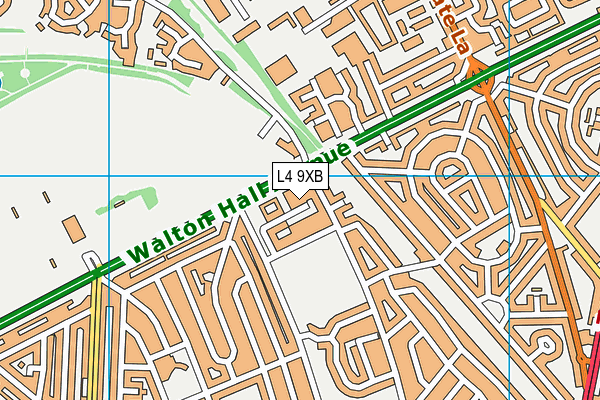 L4 9XB map - OS VectorMap District (Ordnance Survey)