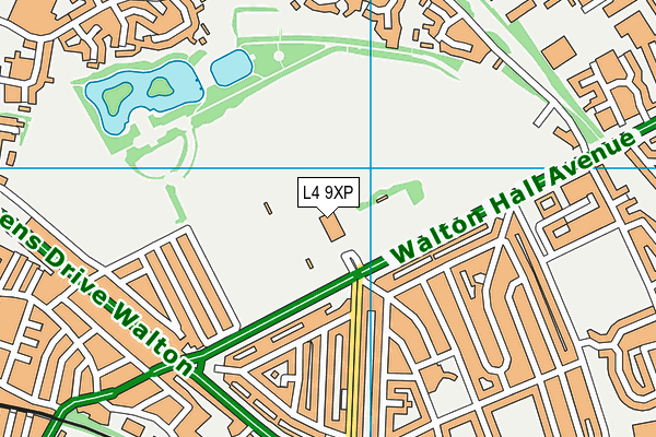 L4 9XP map - OS VectorMap District (Ordnance Survey)