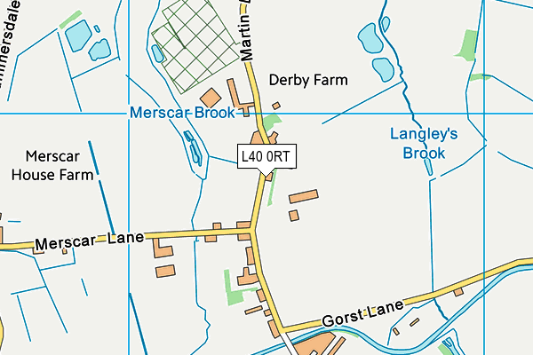 L40 0RT map - OS VectorMap District (Ordnance Survey)