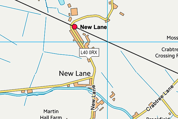 L40 0RX map - OS VectorMap District (Ordnance Survey)
