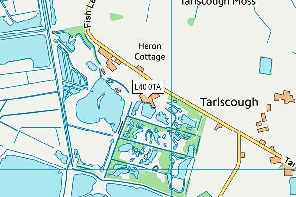 L40 0TA map - OS VectorMap District (Ordnance Survey)