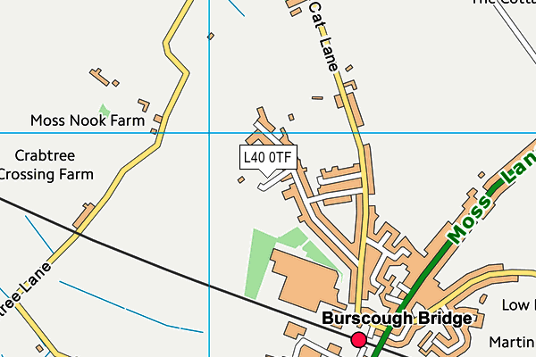 L40 0TF map - OS VectorMap District (Ordnance Survey)