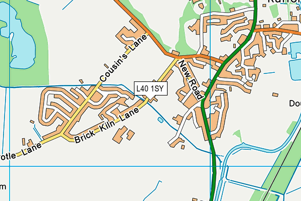 L40 1SY map - OS VectorMap District (Ordnance Survey)