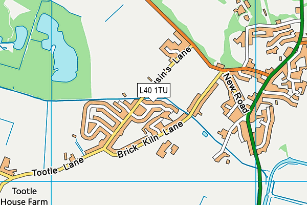L40 1TU map - OS VectorMap District (Ordnance Survey)