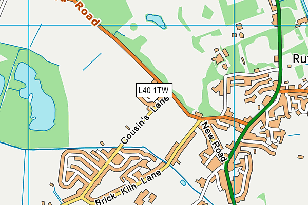 L40 1TW map - OS VectorMap District (Ordnance Survey)
