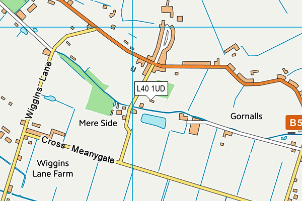Holmeswood Methodist School map (L40 1UD) - OS VectorMap District (Ordnance Survey)