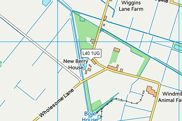 L40 1UG map - OS VectorMap District (Ordnance Survey)