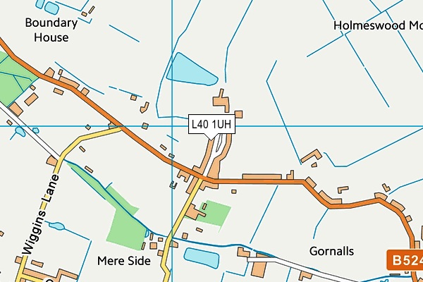 L40 1UH map - OS VectorMap District (Ordnance Survey)