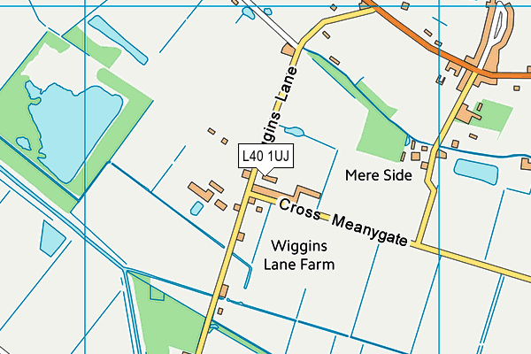L40 1UJ map - OS VectorMap District (Ordnance Survey)