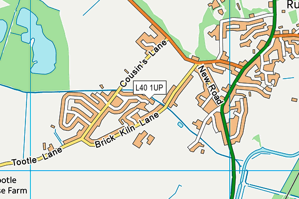 L40 1UP map - OS VectorMap District (Ordnance Survey)