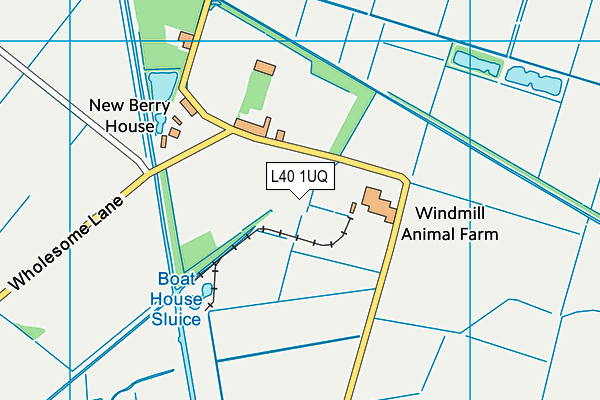 L40 1UQ map - OS VectorMap District (Ordnance Survey)